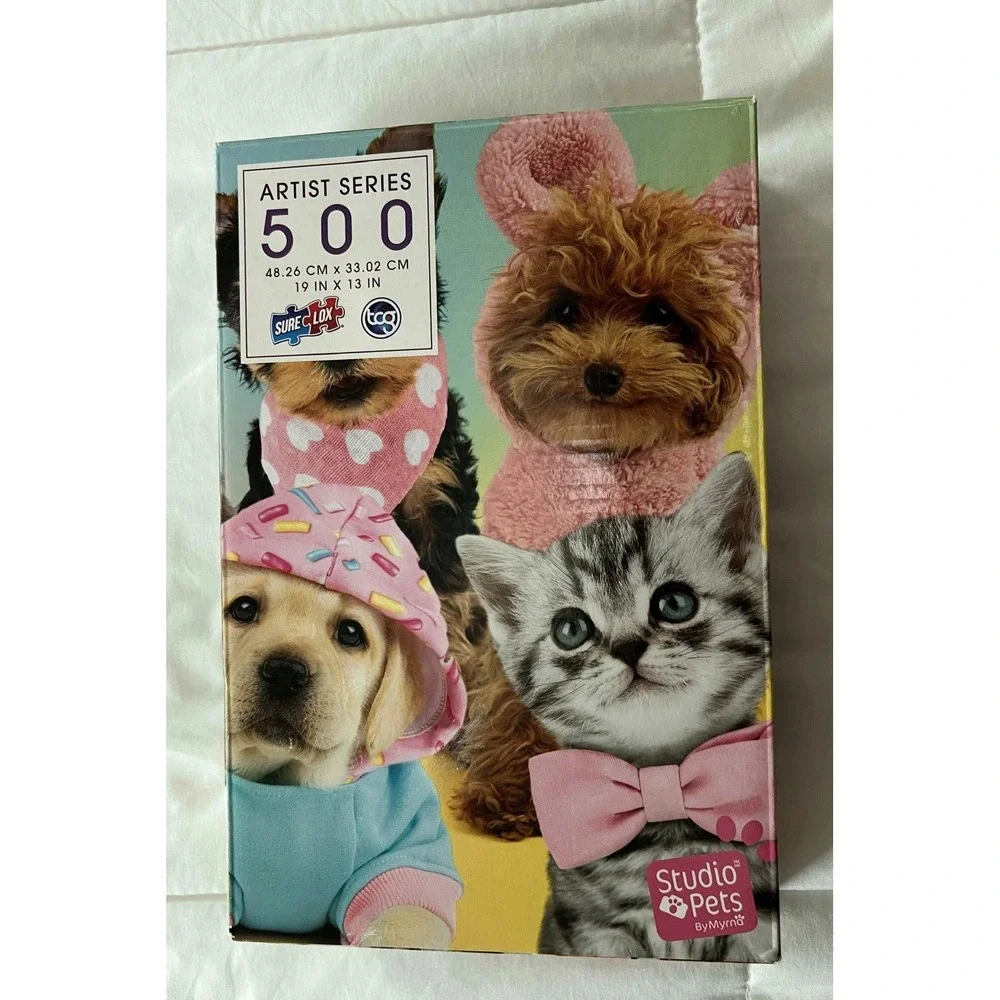 500‎ Piece TCG Artist Series Puzzle Kitten And Puppies